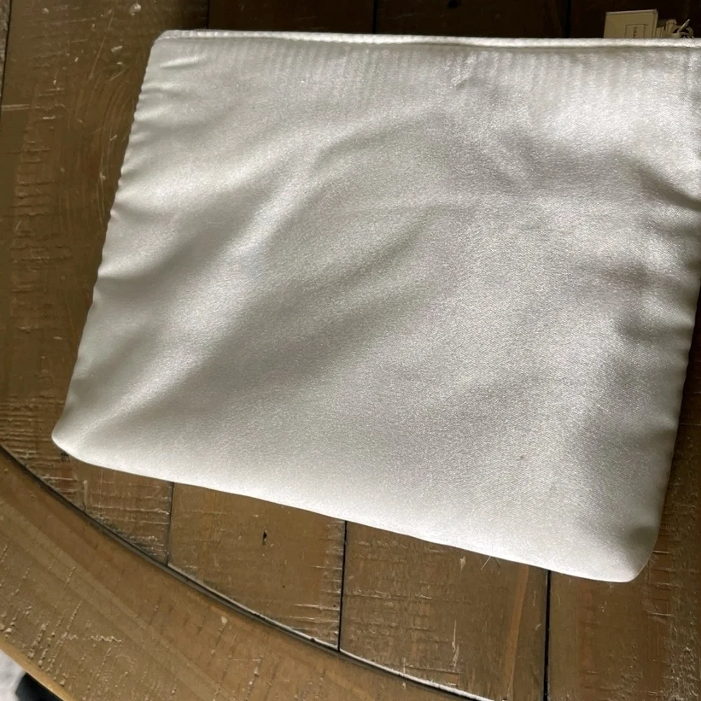 COCO Mademoiselle Satin Cosmetic Pouch - Ivory - Picture 4 of 10